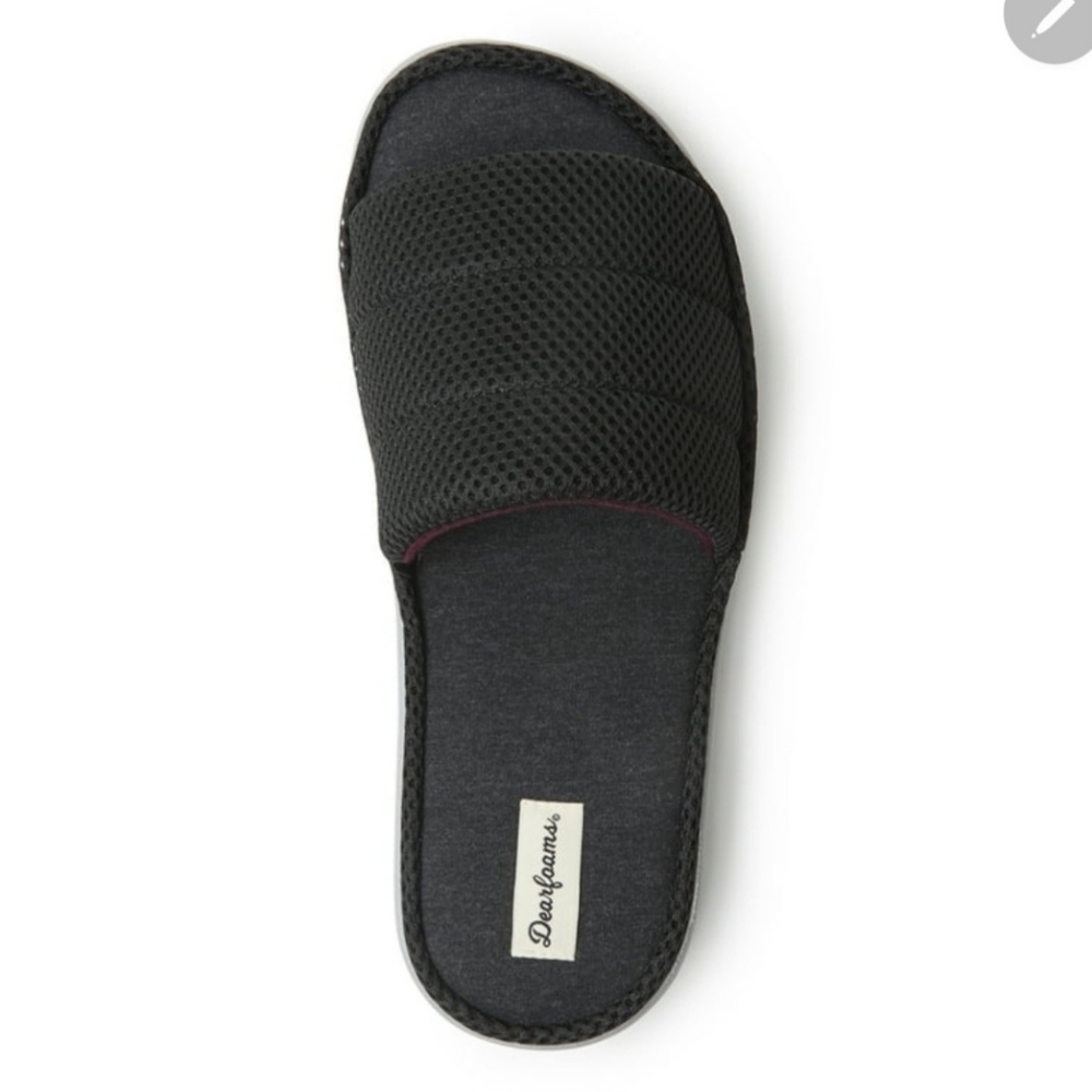 Dear Foam Men  Black Slippers Size US 9-10